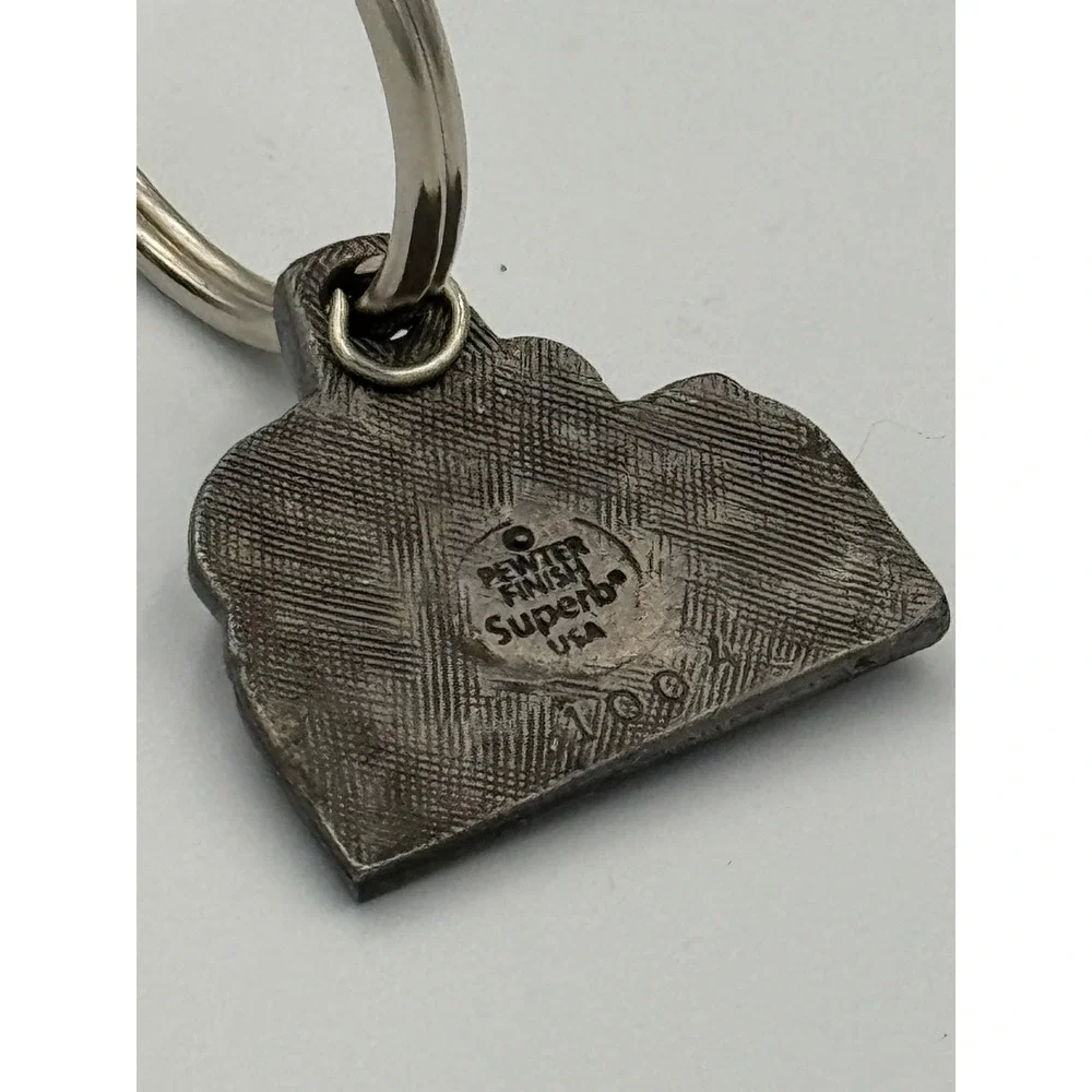 Grand Canyon Railway Keychain‎ Charm Superb Pewter Finish Steam Locomotive Train